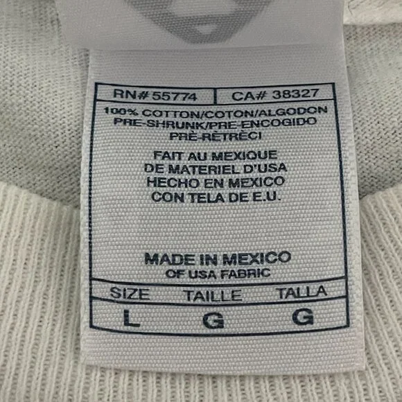 2006 The Beatles Apple Corps LTD White SS T-shirt RARE, Size L - Picture 5 of 7